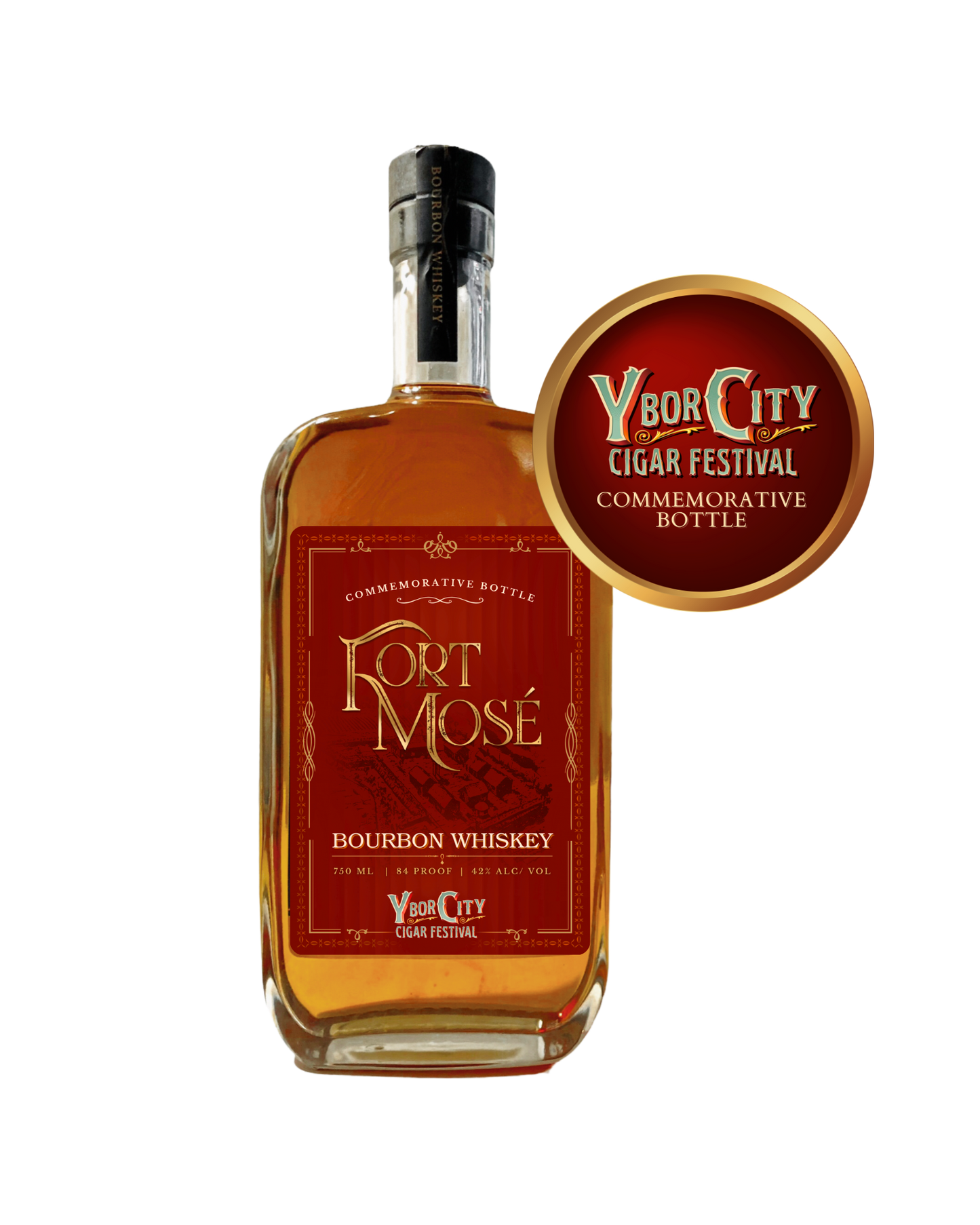Fort Mosé Bourbon Commemorative Bottle