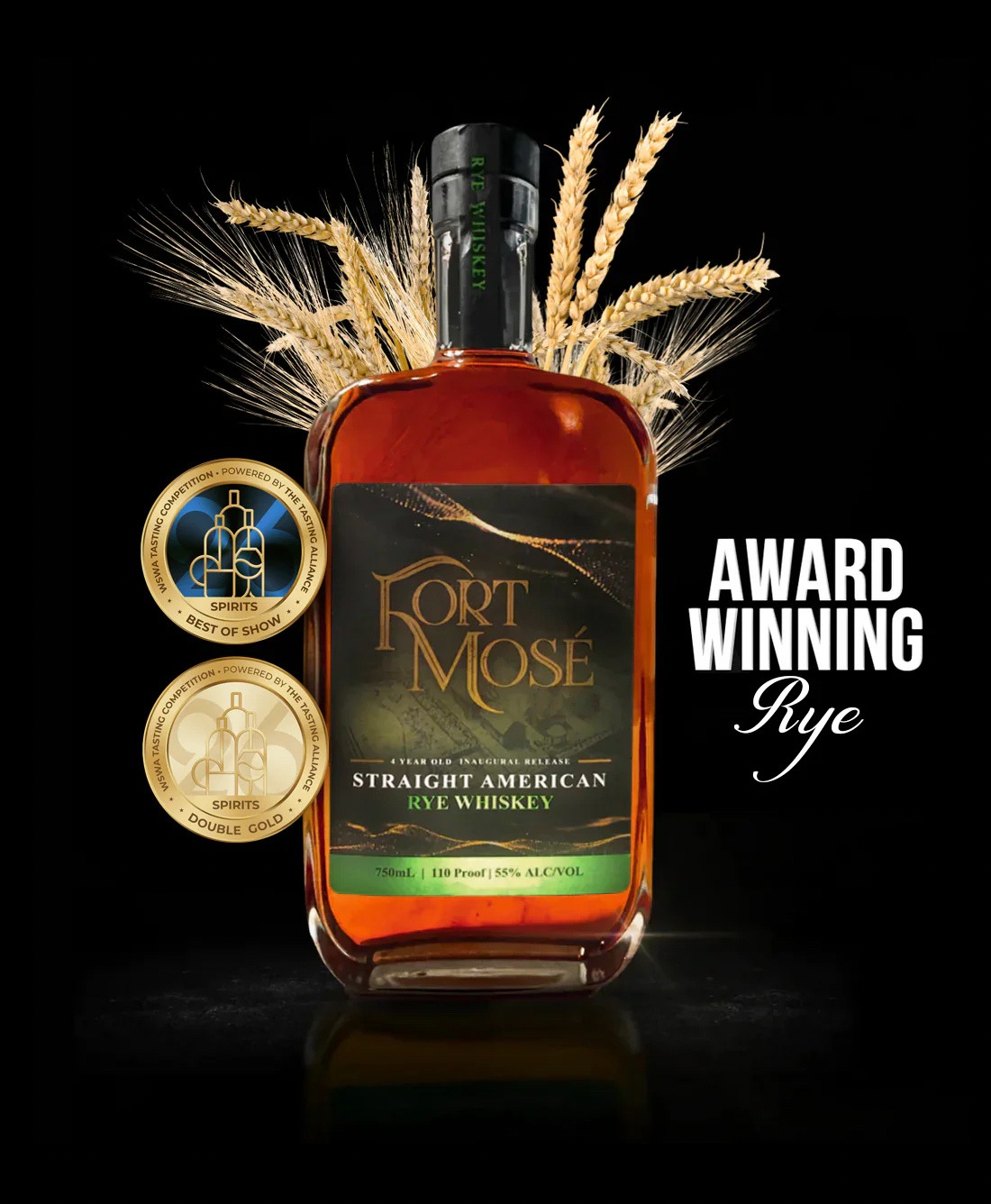 Fort Mosé Rye Whiskey - 110 proof